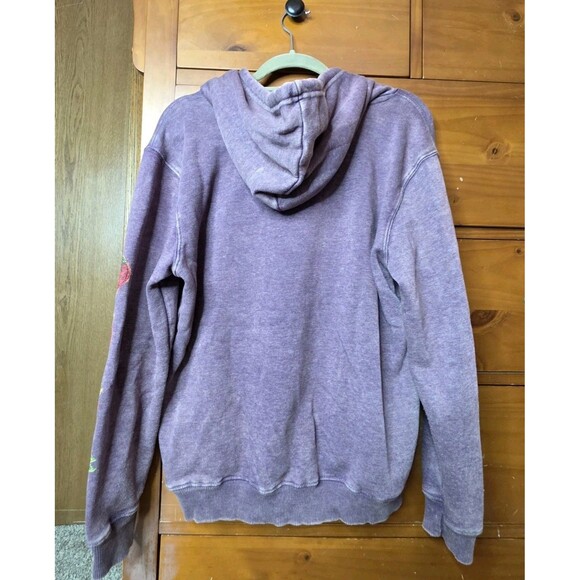 Strawberry Shortcake Hoodie Size Medium Purple Fleece Retro 80's Cartoon - Picture 6 of 6